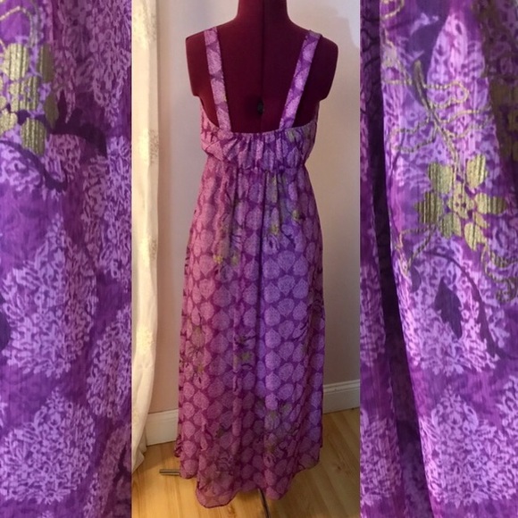 Beautiful purple maxi dress - Picture 2 of 5